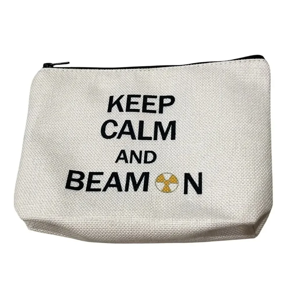 X-Ray Tech Gift Radiographer Makeup Bag Keep Calm And‎ Beam On